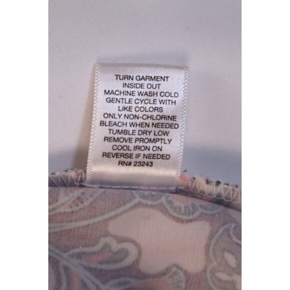 7th Avenue Design Studio Paisley Print Short Size 0 Pink‎ & White - Picture 9 of 12